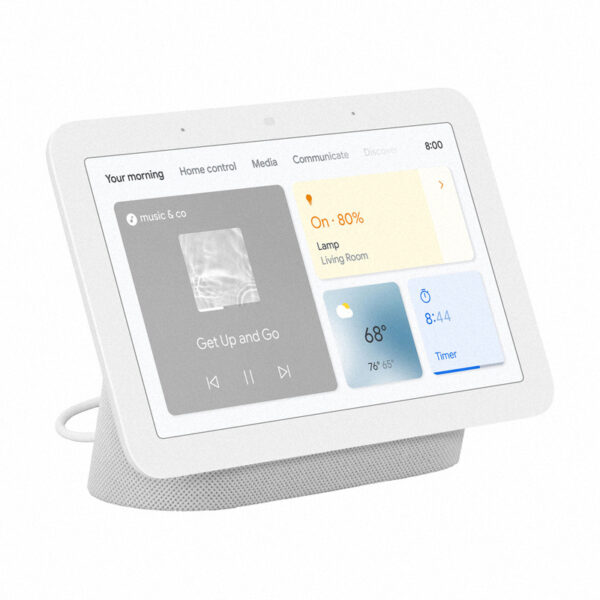 Google Nest Hub (2nd Gen) 7” Smart Display [Chalk] GA01331-US – Click ...