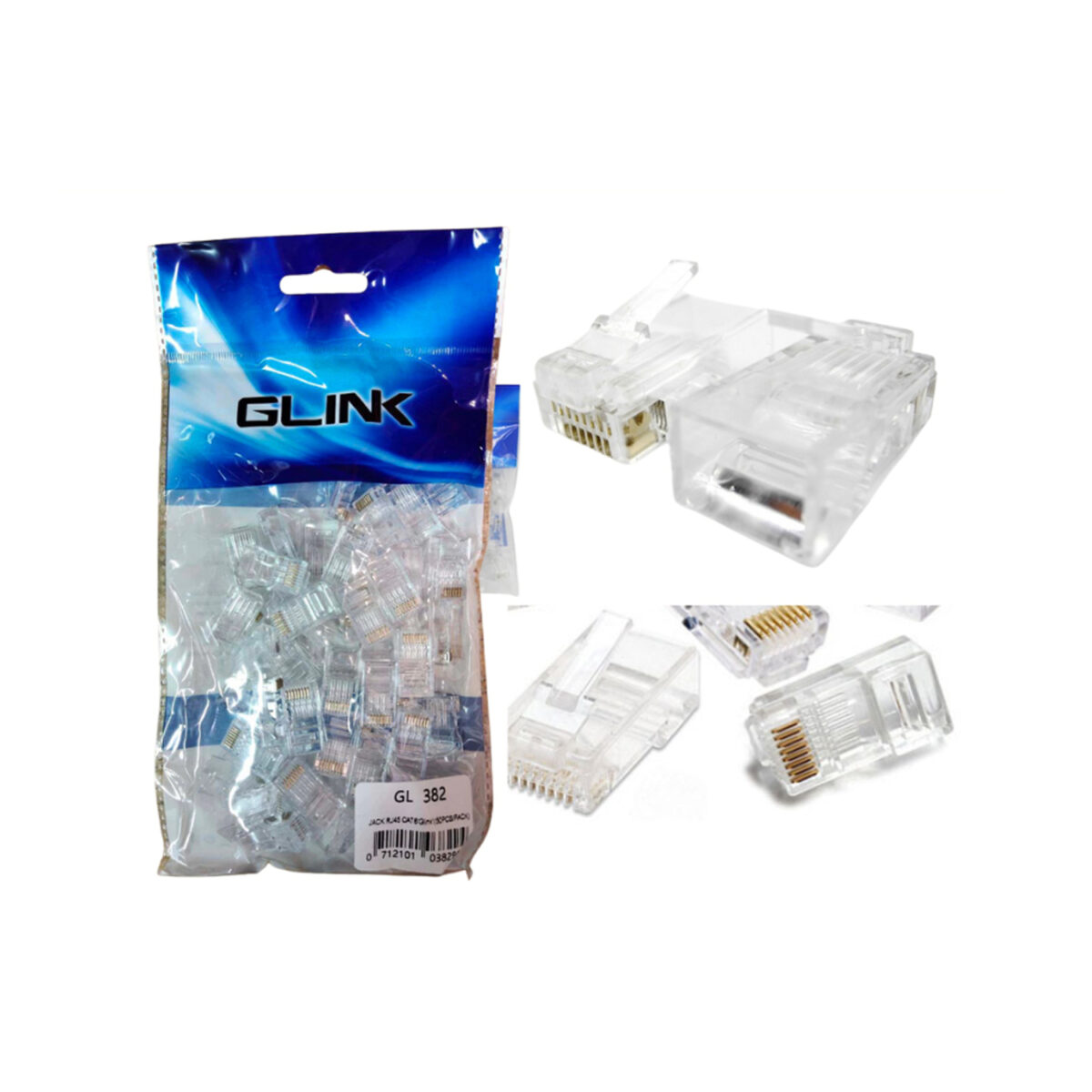 Click Mode Rj45 Computer Point Glink GL382 9755 RJ45 JACK CAT6 (50PC/PACK) – Click Computers