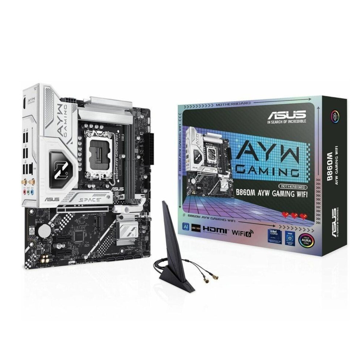 Asus B860M AYW Gaming WiFi Motherboard LGA 1851, DDR5, Ultra Processors ...