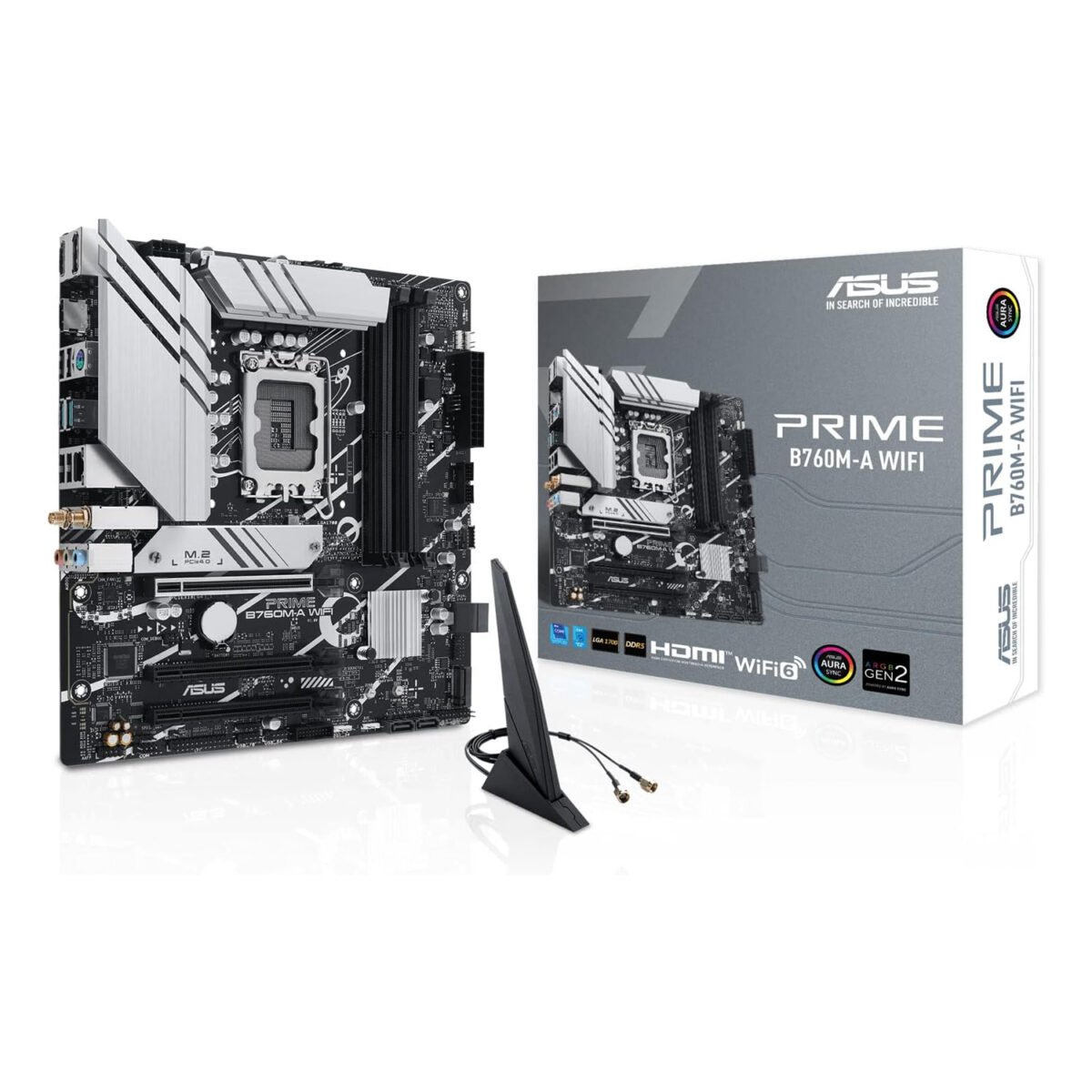 Asus Prime B760M-A WiFi Motherboard LGA 1700, DDR5, 12th & 13th Gen ...