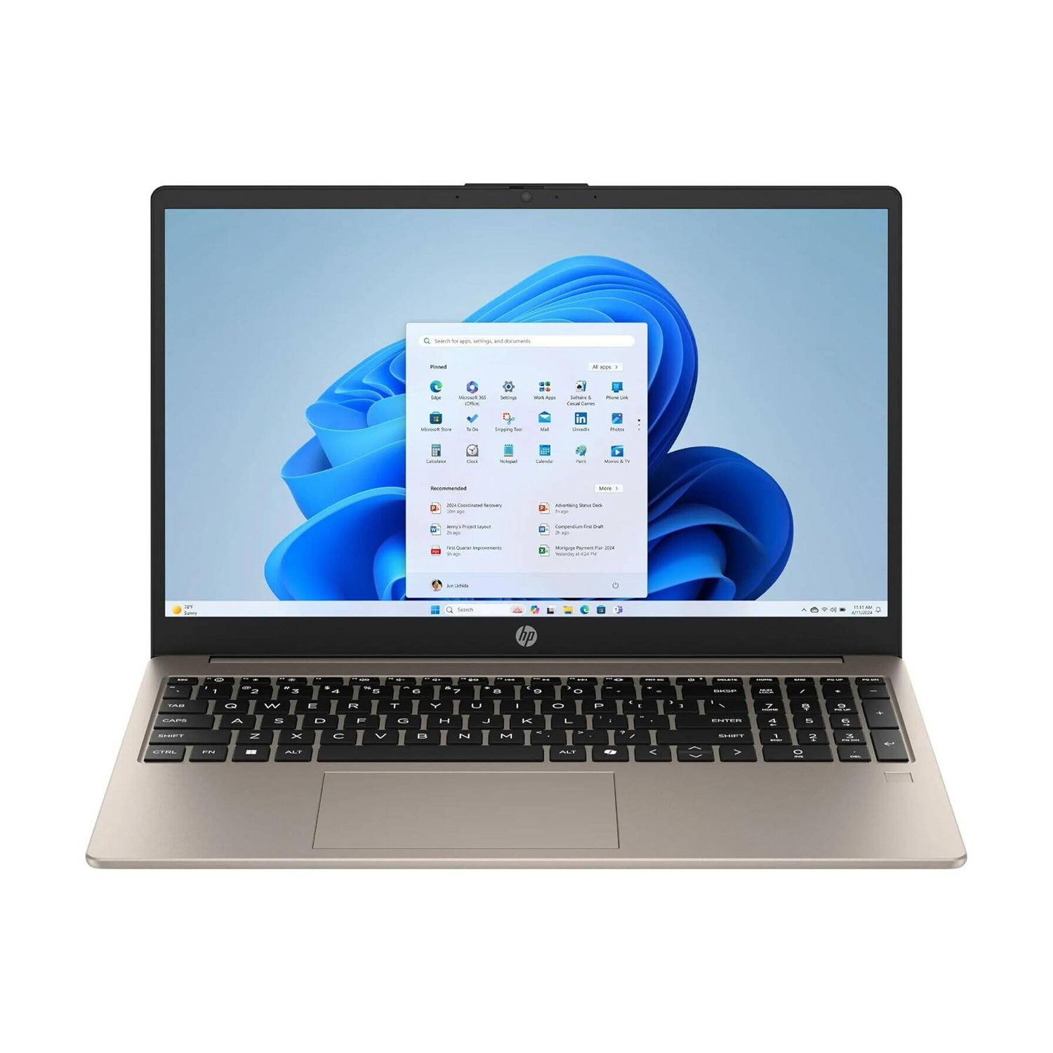 HP 15-fd0239wm (Intel Core i3-N305, 8GB RAM, 256GB SSD, 15.6″ FHD Touchscreen, W11Pro, Cozy Cashmere) 6M, Free Bag – Refurbished
